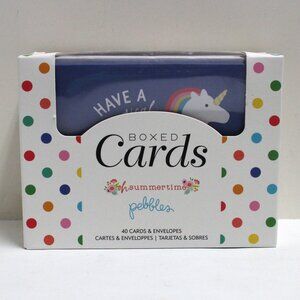 Boxed Cards - Pebbles Oh Summertime - 40 Cards & Envelopes - Multiple Designs